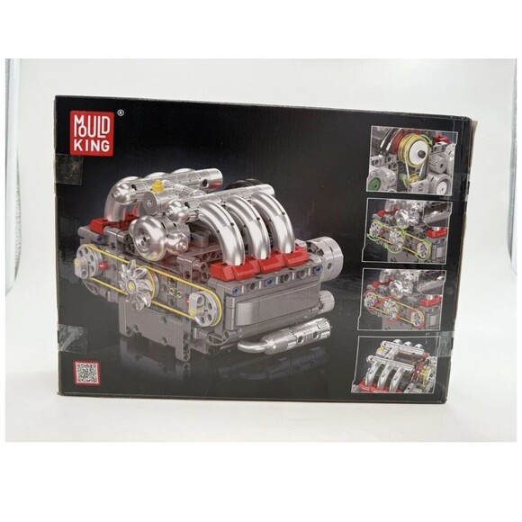 New Mould King Mini V8 Engine Kits That Moves Building Blocks 609 Pcs 14+ STEM - Picture 2 of 16